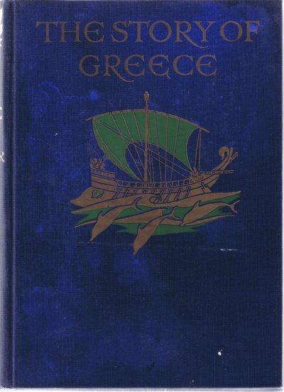 Progettazione della copertina anteriore (illustrazione da La storia della Grecia, anni 