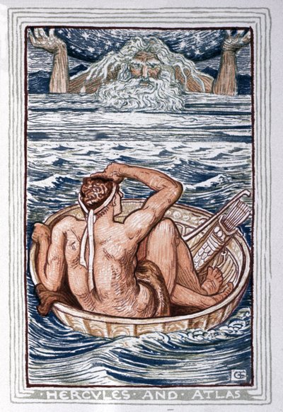 Eracle e Atlante, c.1900 da Walter Crane