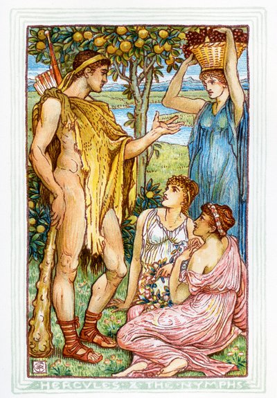 Ercole e le ninfe da Walter Crane