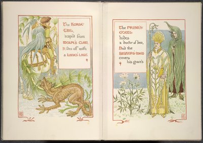 Coda di cavallo e cappuccio del frate da Walter Crane