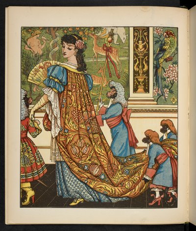 Illustrazione per La bella e la bestia da Walter Crane