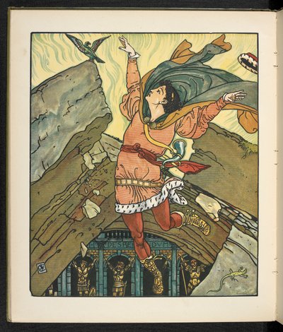 Illustrazione per la storia, Principessa Belle étoile da Walter Crane