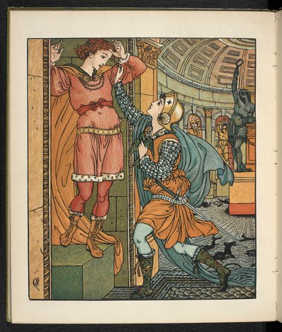 Illustrazione per la storia, Principessa Belle étoile da Walter Crane