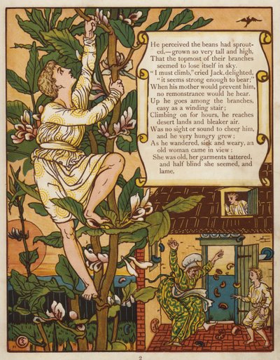Jack e il fagiolo magico da Walter Crane