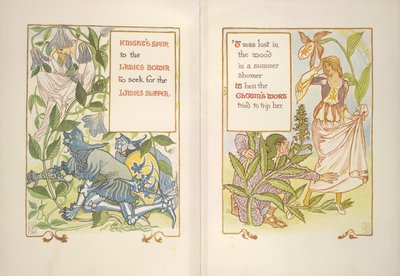 Sperone del cavaliere e erba del pagliaccio da Walter Crane