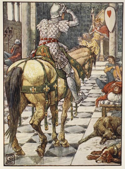 Percival ottiene lo scudo del cuore battente, da 