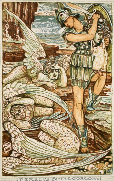 Perseo e le Gorgoni, illustrazione da 