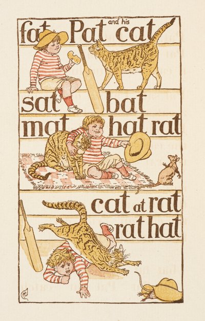 Parole in rima che finiscono con la lettera T. The Golden Primer da Walter Crane