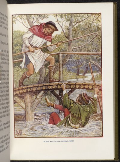 Robin Hood e Little John da Walter Crane