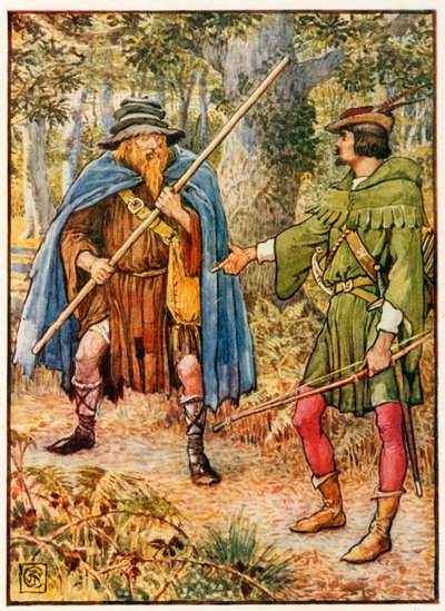 Robin Hood e la spia mendicante da Walter Crane