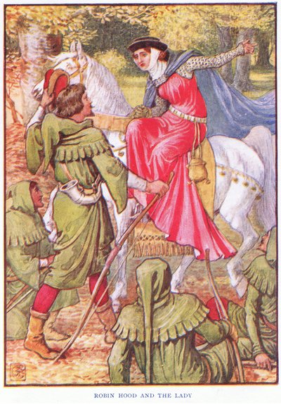 Robin Hood e la dama da Walter Crane