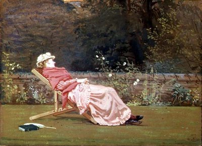 Rosalind, Contessa di Carlisle (1845-1921) nel Giardino di Naworth da Walter Crane