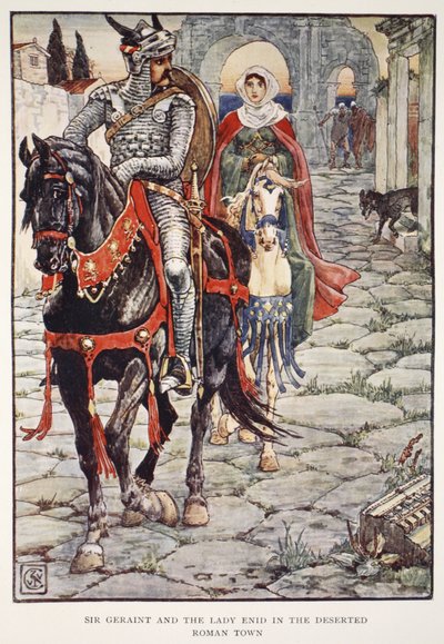 Sir Geraint e la dama Enid nella città romana deserta, da 