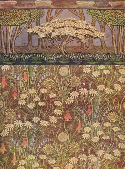 Carta da parati "Il prato", con fregio "L