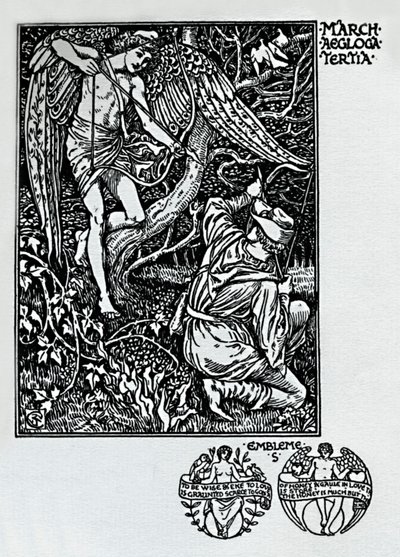 Il calendario dei pastori - Marzo, 1898 da Walter Crane