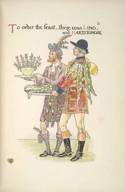 Due servitori, Ling e Hartstongue da Walter Crane