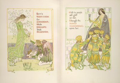 Pettine di Venere e ranuncoli da Walter Crane
