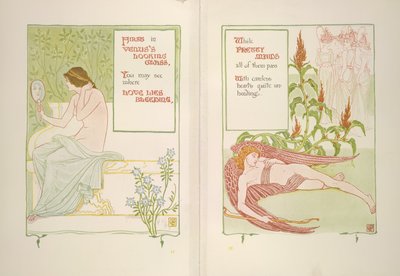 Specchio di Venere e cameriere da Walter Crane