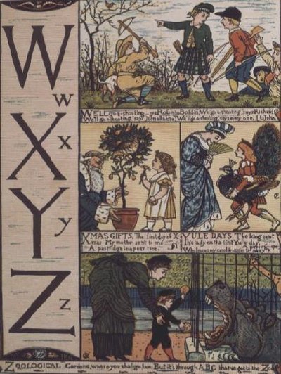 W a Z da un alfabeto basato su vecchie filastrocche da Walter Crane