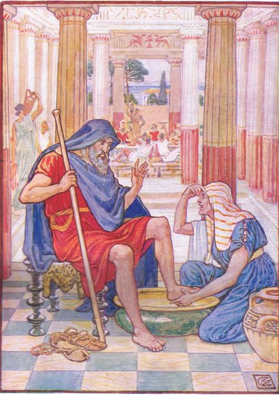 Sì, veramente, tu sei Odisseo (illustrazione da La storia della Grecia, anni 