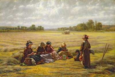 Contadini che riposano al sole, Berkshire, 1865 da Walter Field