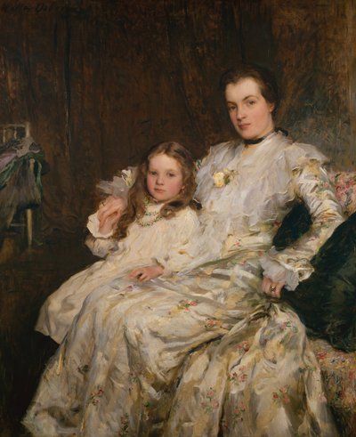 Ritratto di Mrs Chadwyck-Healy e sua Figlia da Walter Frederick Osborne