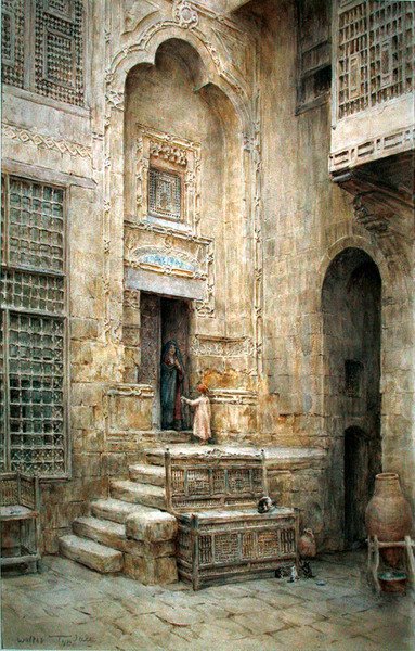 Un cortile al Cairo da Walter Frederick Roofe Tyndale