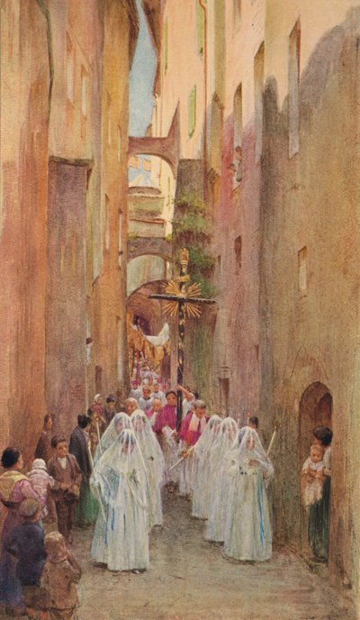 Una processione a San Remo, c1910, 1912 da Walter Frederick Roofe Tyndale