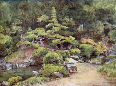 Giardino del tempio buddista, Kofu da Walter Frederick Roofe Tyndale