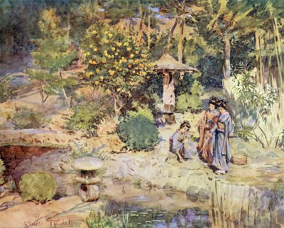 Pesca di Pesci Rossi a una Festa Invernale, Atami da Walter Frederick Roofe Tyndale