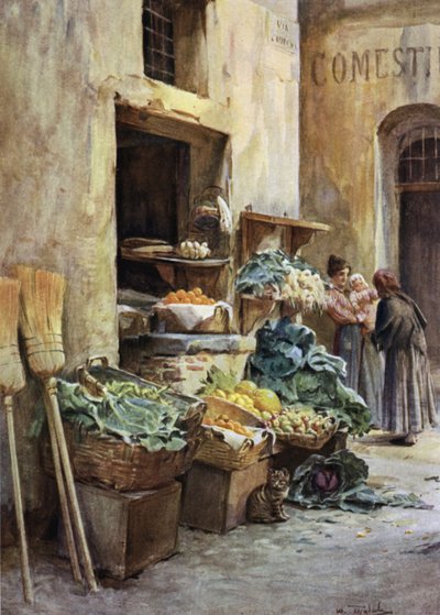 Negozio di fruttivendolo, Riviera Italiana da Walter Frederick Roofe Tyndale