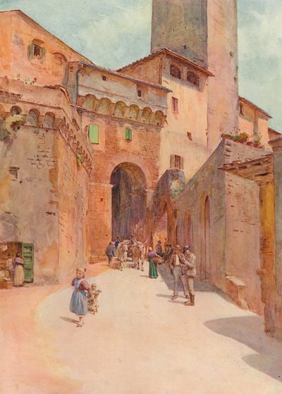 Portone Dei Becci, San Gimignano, c1900 1913 da Walter Frederick Roofe Tyndale