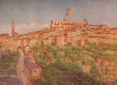 Siena: Una città su una collina, c1900 1913 da Walter Frederick Roofe Tyndale