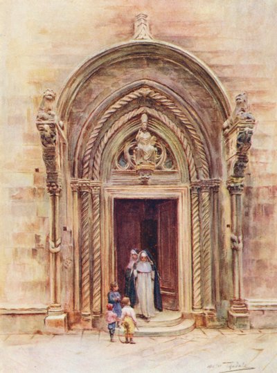 Il portale del Duomo di Curzola da Walter Frederick Roofe Tyndale