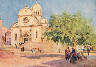 Il Duomo di Sebenico (litografia a colori) da Walter Frederick Roofe Tyndale