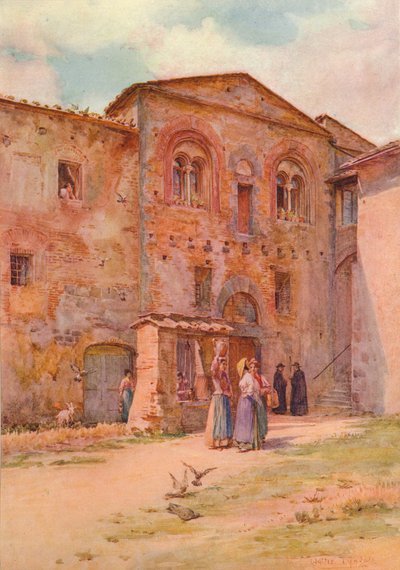 La Casa del Prevosto, San Gimignano, c1900 1913 da Walter Frederick Roofe Tyndale