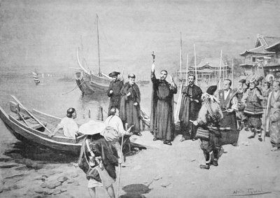 Lo sbarco di San Francesco Saverio a Kagoshima da Walter Frederick Roofe Tyndale