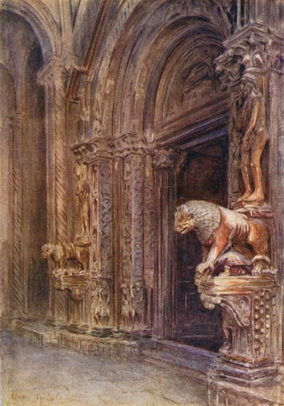 Il portico del Duomo di Traù da Walter Frederick Roofe Tyndale