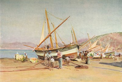 La spiaggia di Sestri Levante, c1910, 1912 da Walter Frederick Roofe Tyndale
