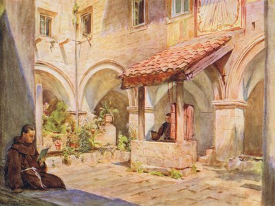 Il chiostro superiore a San Francesco, Ragusa da Walter Frederick Roofe Tyndale