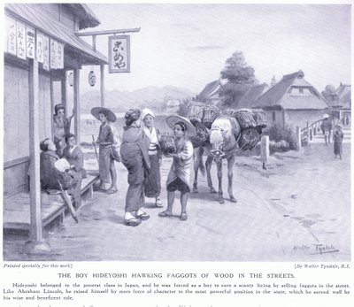 Il ragazzo Hideyoshi che vende fascine di legna per strada da Walter Frederick Roofe Tyndale
