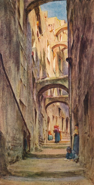 Vicolo della Provvidenza, San Remo, c1910, 1912 da Walter Frederick Roofe Tyndale