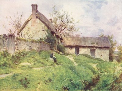 Wessex: Un gruppo di cottage a Sutton Poyntz, vicino a Weymouth da Walter Frederick Roofe Tyndale
