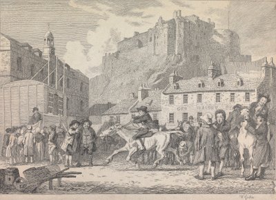Castello di Edimburgo e Fiera dei Cavalli da Walter Geikie