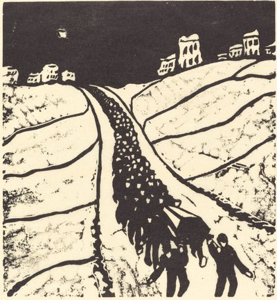 Begräbnis, 1916 da Walter Gramatte