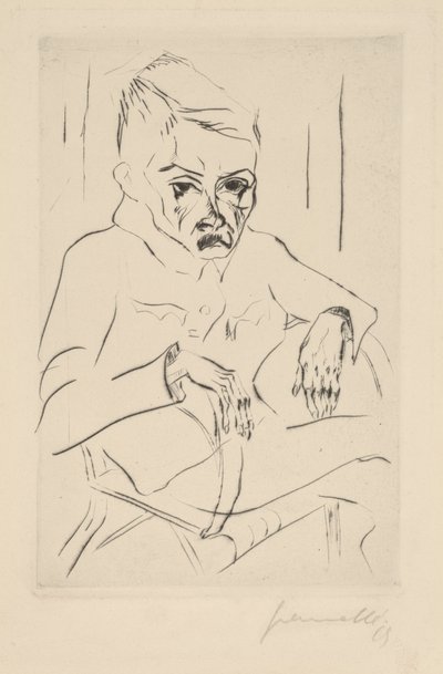 Soldato stanco I, 1919 da Walter Gramatte