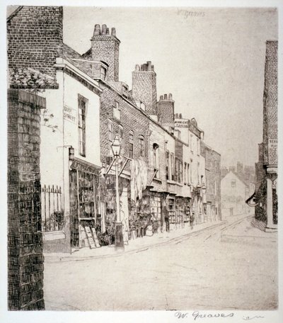 Duke Street, Chelsea, Londra, 1873 da Walter Greaves