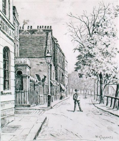 Otto campane e Cheyne Walk, Chelsea da Walter Greaves