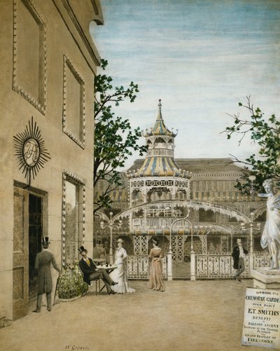 James McNeill Whistler nei giardini di Cremorne, Chelsea da Walter Greaves