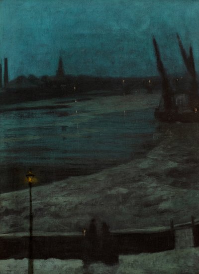 Notturno, Battersea Reach (olio su tela) da Walter Greaves